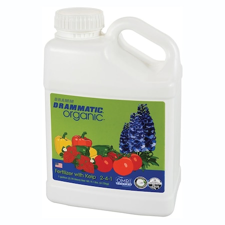 Dramm Drammatic Organic Fish Fertilizer w/Kelp (2-4-1), 1 gal. 1024211